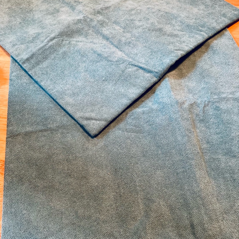Teal Jade Set of 2 Toss Pillow Covers 18” x 18” Hidden Zipper Flap-NEW!